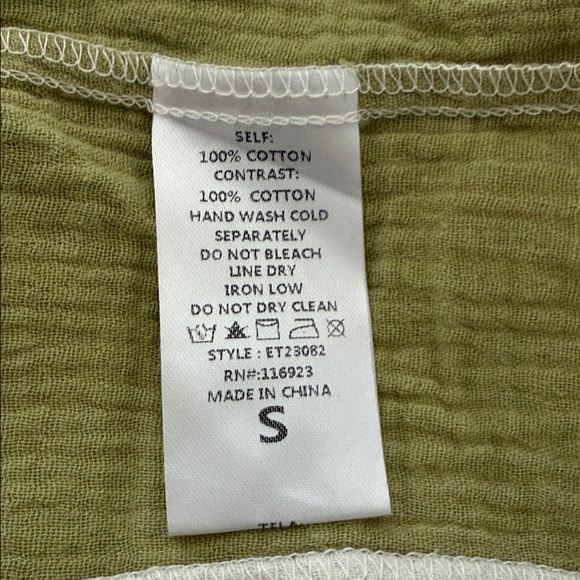 Easel Embroidered Blouse Top Womens Size S - Picture 10 of 12